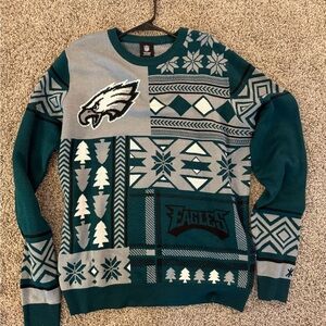 Philadelphia Eagles Green and Gray Sweater